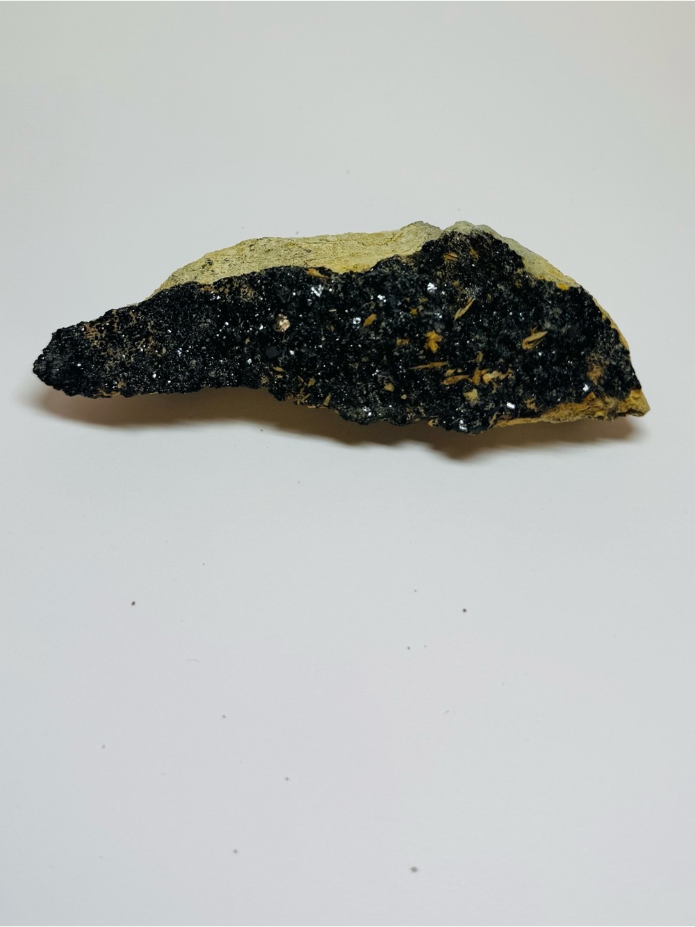 Mineral Rock Specimen: Melanite - Garnet